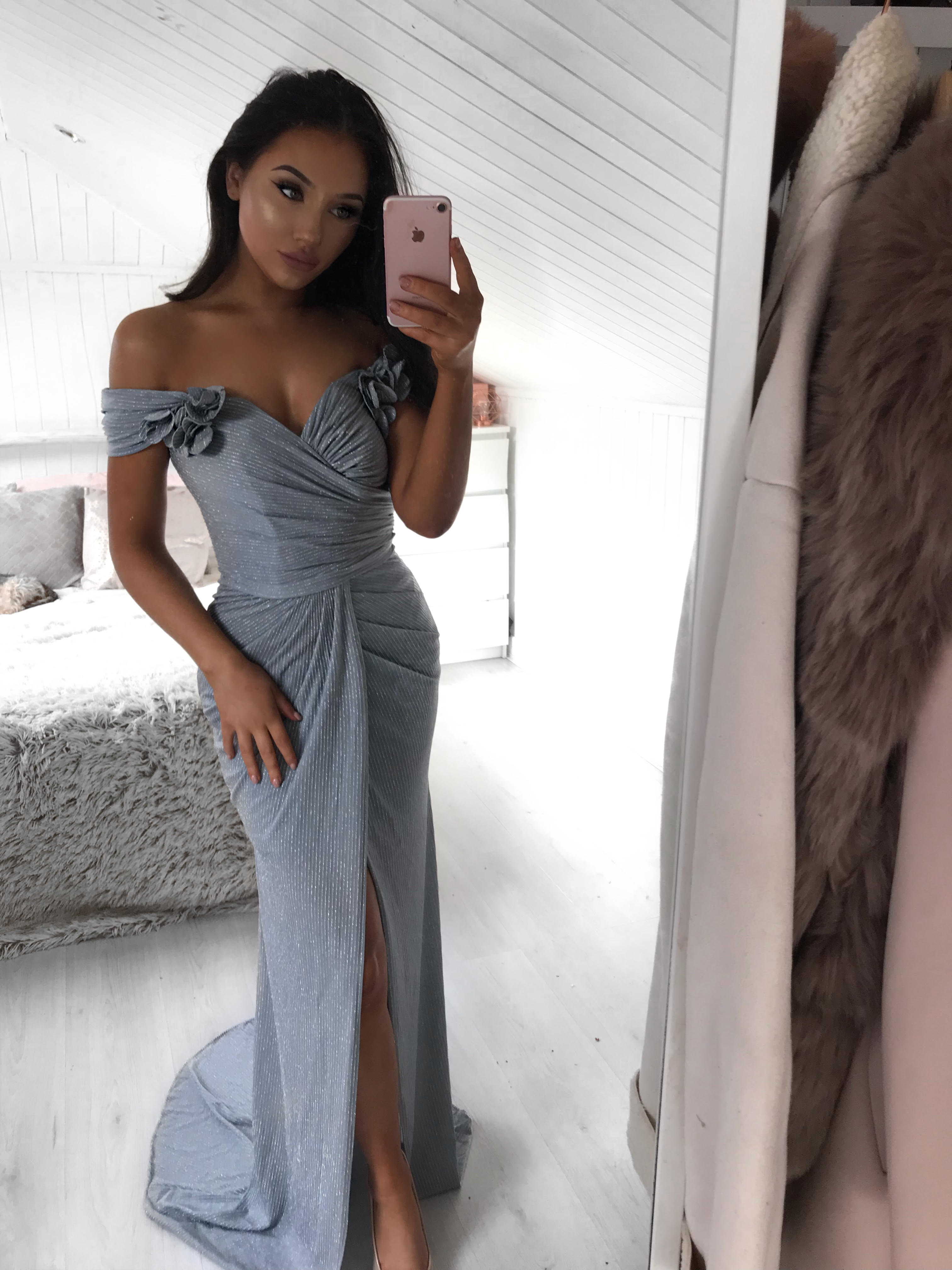 CINDY GOWN GREY