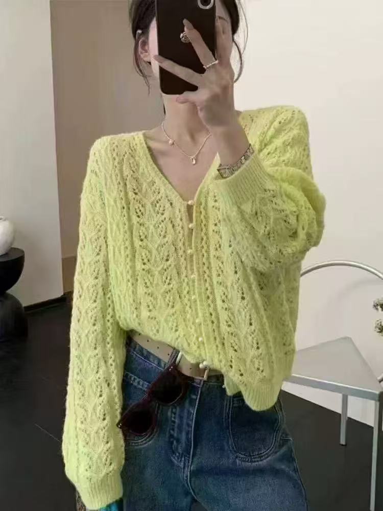 NEON KNIT LIME