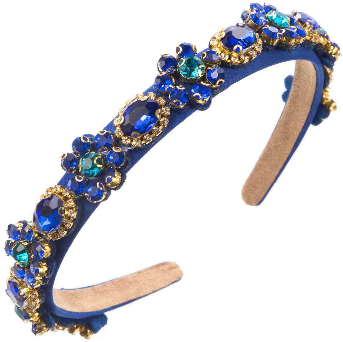 ROYAL BLUE DIAMONTE HAIR BAND