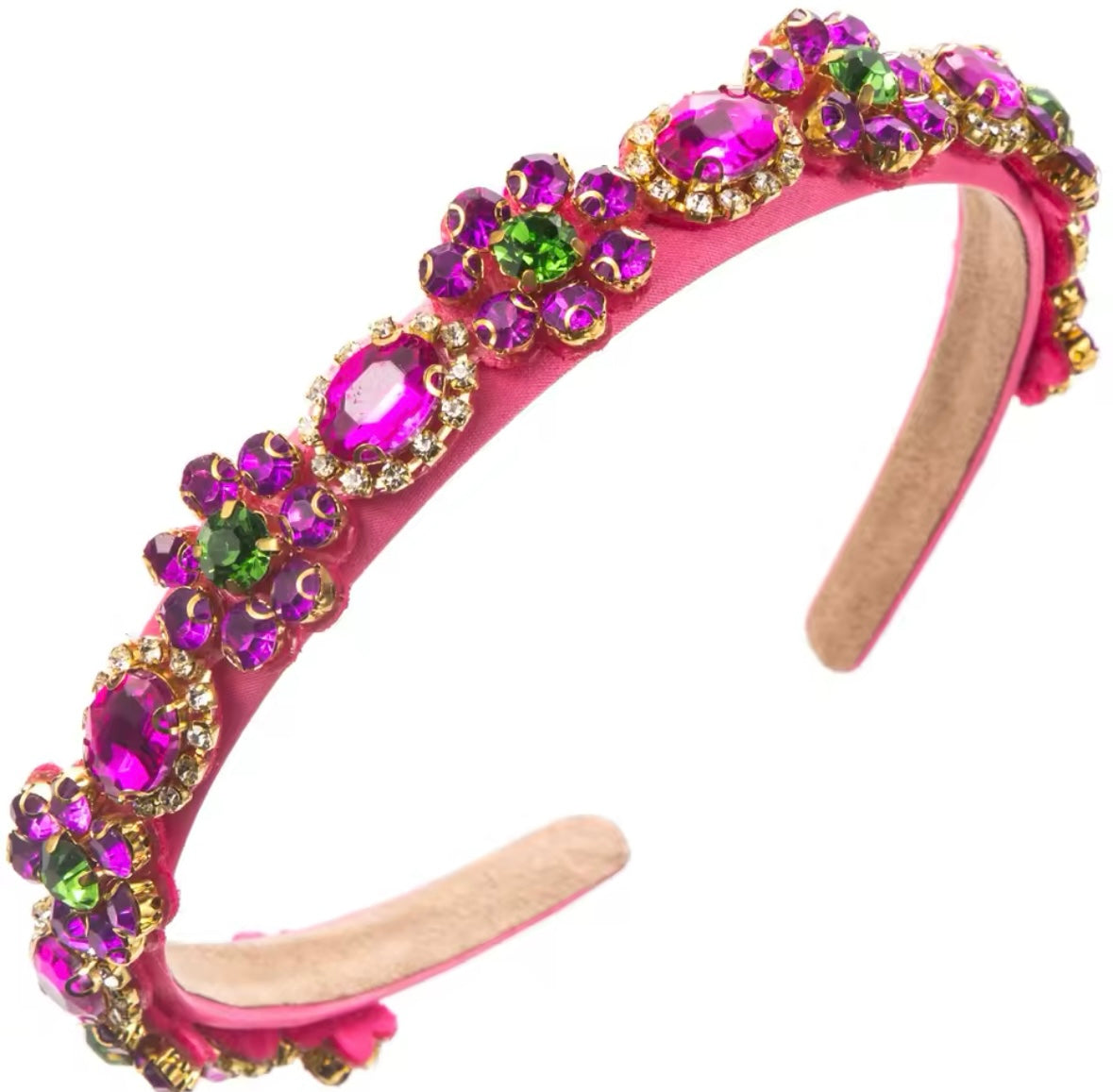 FUSHIA PINK DIAMONTE HAIR BAND