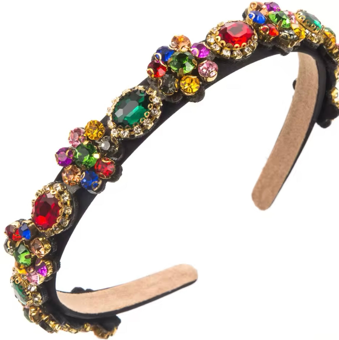 BLACK DIAMONTE HAIR BAND