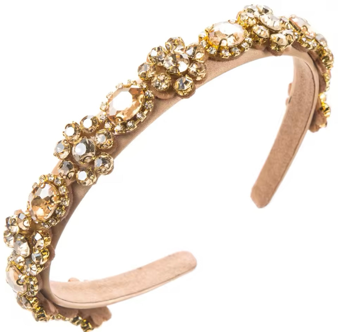 CHAMPAGNE DIAMONTE HAIR BAND