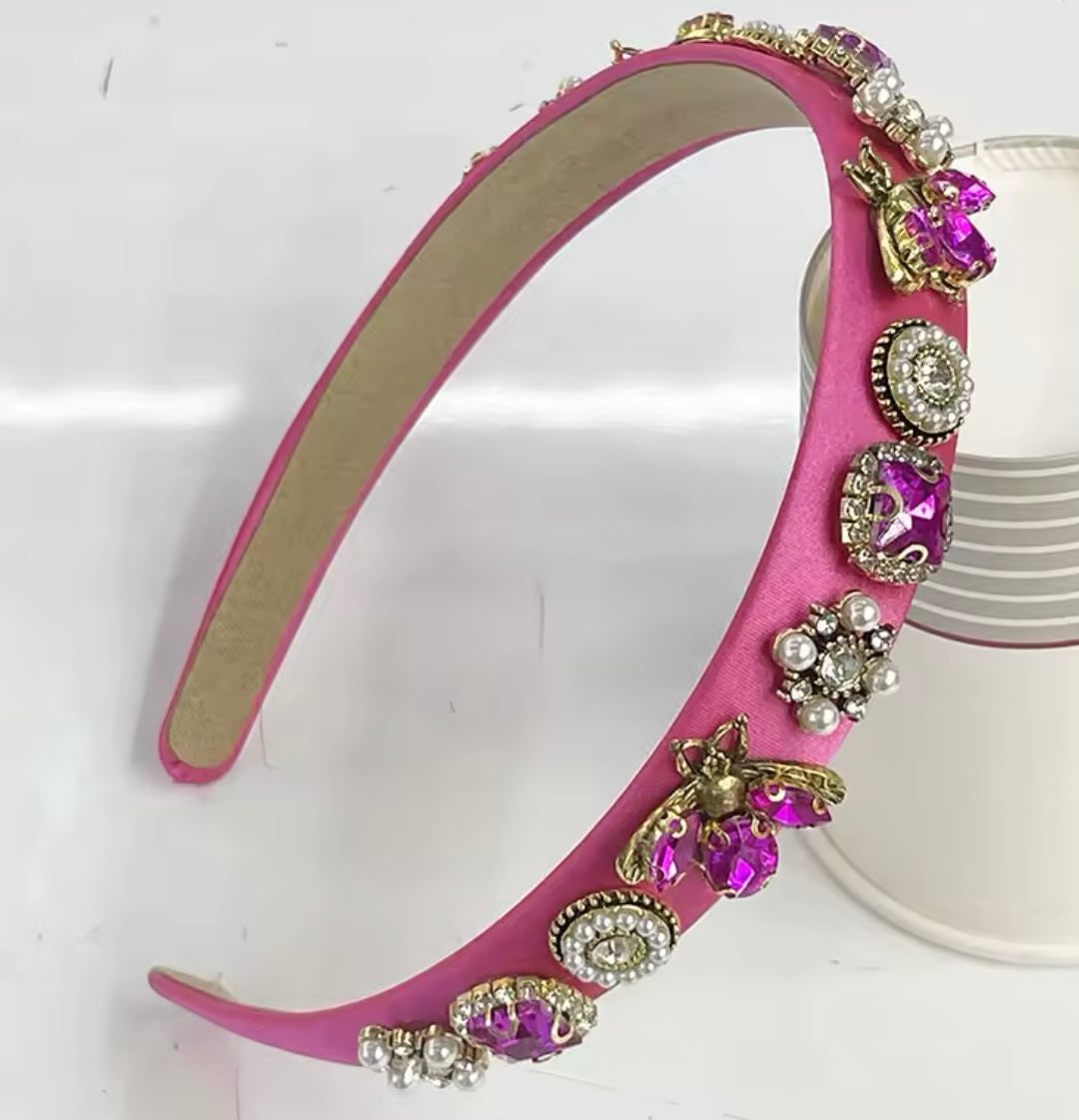 PINK BEE HAIR BAND