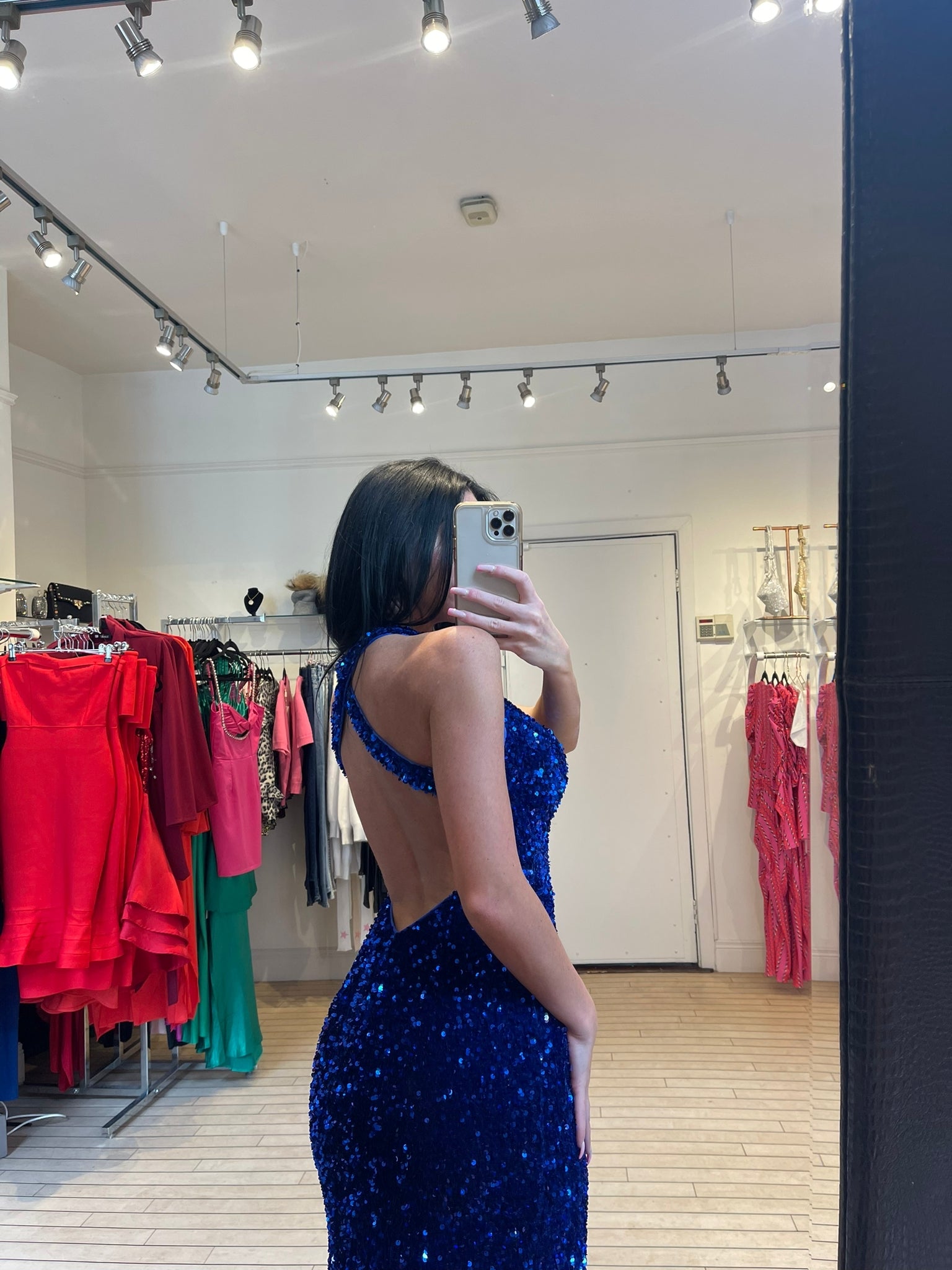 BLUE SEQUIN GOWN