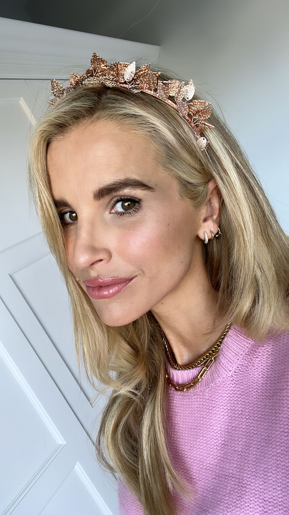 ROSE GOLD LEAF HAIRBAND