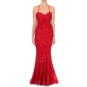 PORSIA LACE GOWN RED