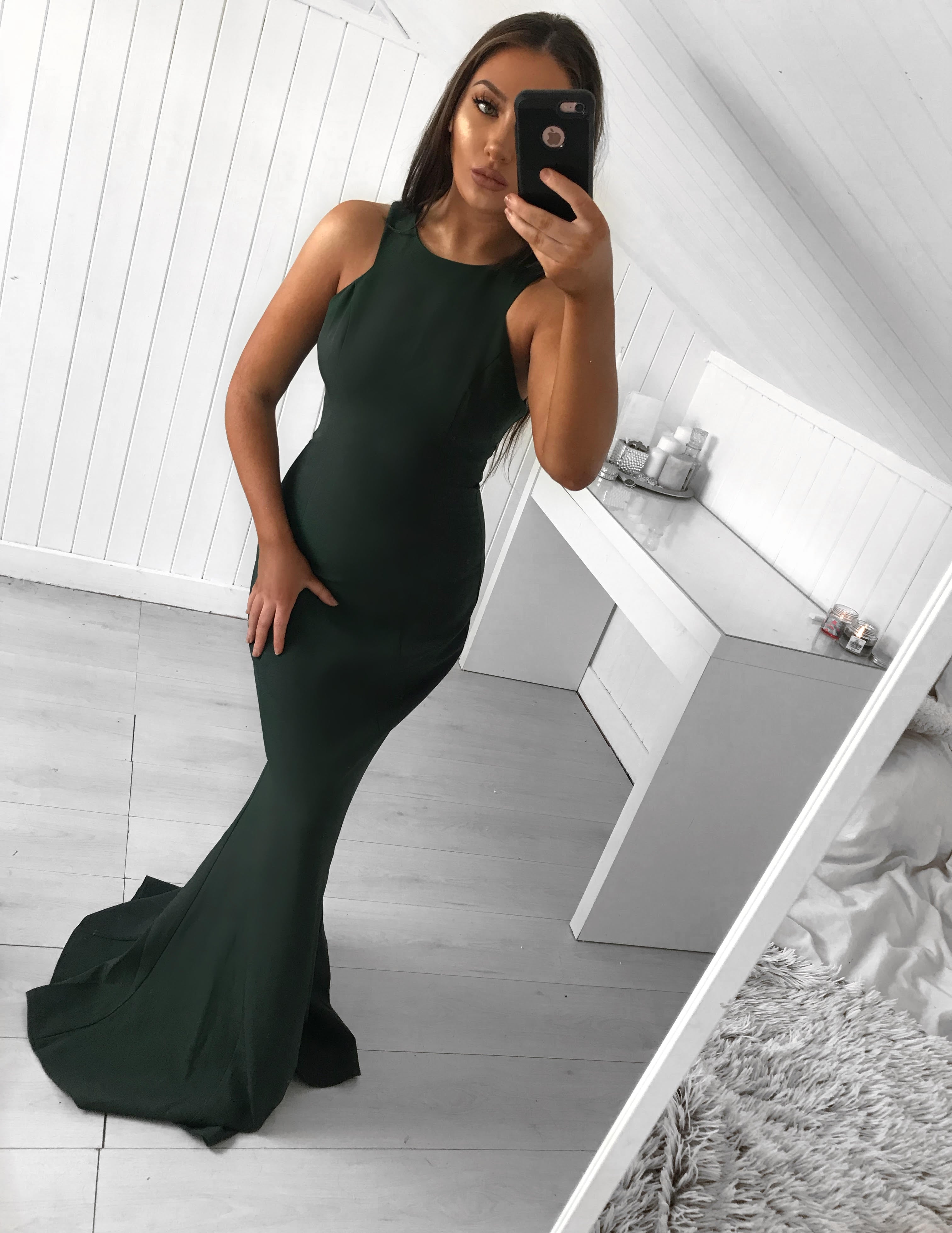 STARLA FITTED EMERALD GOWN